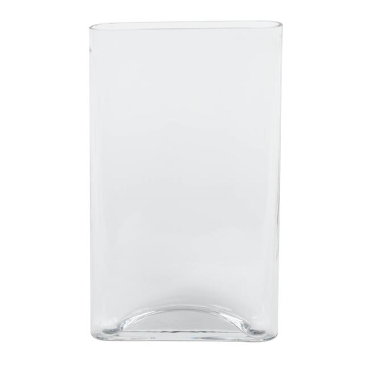 10 in. Clear Pillow Glass Container